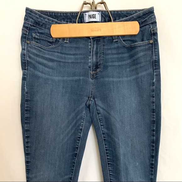 PAIGE Women’s Verdugo Ankle Cropped Skinny Lived In Frayed Hem Jeans Size 30 - Picture 3 of 9